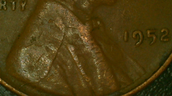 Two-1952-Lincoln-Pennies-With-Cracks-In-Shoulder-Area